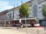 Tramway reliant Rieselfeld au centre-ville de Fribourg, source : energytwodotzero.org