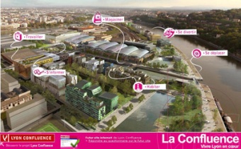 L'un des sites Internet de Lyon Confluence