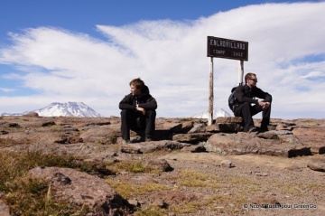 Nicolas Broutin et Antonin Laroche en Amérique du Sud